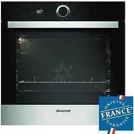 BRANDT built-in electric oven Pyrolysis Hot air - Multifunction - Stainless steel - 73 L - Class A+
