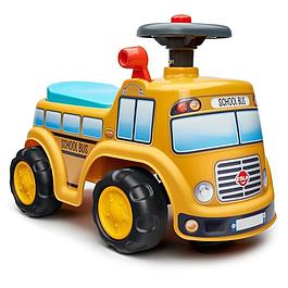 School Bus ride-on - opening seat & directional steering wheel with horn