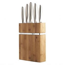 Bamboo block 5 kitchen knives - Richardson Sheffield -