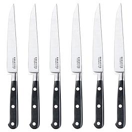 Box of 6 smooth blade steak knives