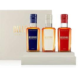 Whiskey - BELLEVOY - Tricolor French Whiskey Discovery Box (Blue, White, Red) - 3 * 20 cl