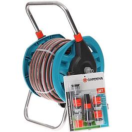 Equipped portable hose reel - GARDENA - Length 20 m - Complete garden hose kit