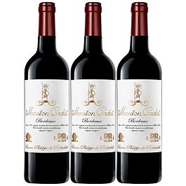 3 vins Mouton Cadet Bordeaux rouge Héritage 2019/20