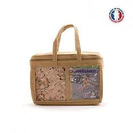 Bag of 400 wooden boards - JOUÉCABOIS - Wooden construction game
