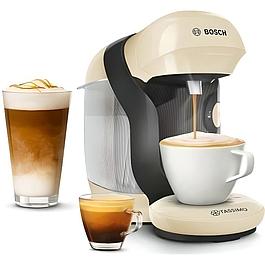 Tassimo Style compact multi-drink coffee machine - BOSCH TAS1107 - Vanilla color - 40 drinks - 0.7l - 1400W
