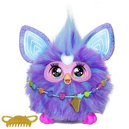 Furby violet, 15 accessoires, peluche interactive pour filles et garçons, animatronique activé par la voix