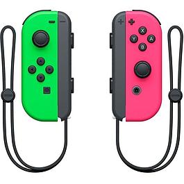 Paire de manettes Joy-Con Vert Néon & Rose Néon | Nintendo Switch