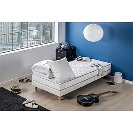 ENSEMBLE LITERIE : MATELAS 90x190 + COUETTE 140x200 + OREILLER 60x60 - 16 CM