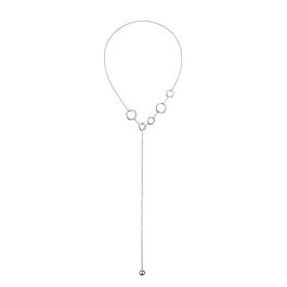 Sautoir multi-anneaux en argent massif CHRISTOFLE