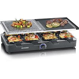 Raclette Gril - SEVERIN -  8 personnes - Pierre de Cuisson Naturelle