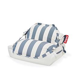 Pouf géant FATBOY® rayé bleu et blanc