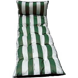 Coussin bain de soleil - JARDIN PRIVE - Rayé vert & blanc