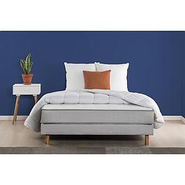 Ensemble prêt à dormir - DEKO DREAM - Matelas + sommier 160x200 + couette + 2 oreillers