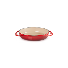 Plat à tarte tatin en fonte émaillée - LE CREUSET - 28 cm - Cerise
