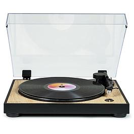 Platine vinyle design - THOMSON - 33 et 45 tours - Tete de lecture Audio - Bois et noir