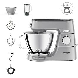 Robot pâtissier Chef Baker - KENWOOD - 2 bols en inox 3,5L et 5L - Balance intégrée 6kg - Blender 1,8L...