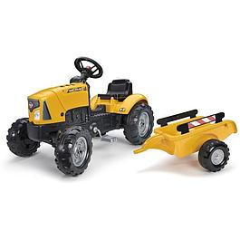 Tracteur à pédales - capot ouvrant et remorque - de 2 à 5 ans