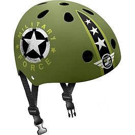 STAMP Skids Control Military Star Skate Helmet - Unisex - Size 53/57 cm - Green