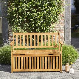 Banc coffre en bois d'acacia