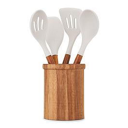 Set de 4 ustensiles avec pot