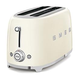 Grille-pain 4 tranches - crème - SMEG