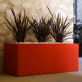 Jardinière - RIVIERA  - 80x40 cm - Rouge