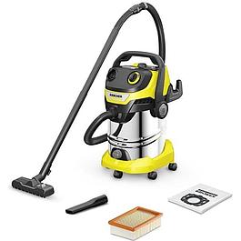 Aspirateur eau et poussière KARCHER - Cuve inox 30 L - 1 100 W (Fonction soufflerie)