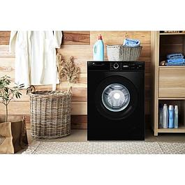 Lave-linge hublot 7kg noir mat