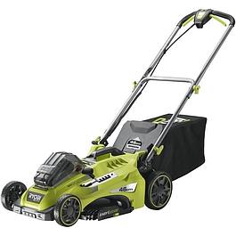 Tondeuse sur batterie brushless RYOBI 36V  - coupe 46 cm - Ramassage et mulching - batterie 5,0 Ah + chargeur inclus