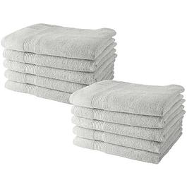 Ensemble de 10 serviettes de Toilette - 50x90 cm - Craie