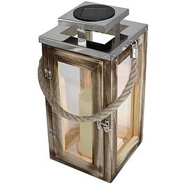 Lanterne solaire - Effet bougie - LED blanc chaud