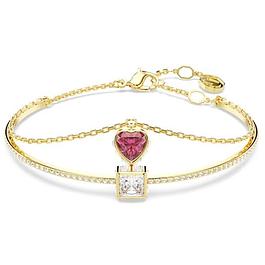 Bracelet-jonc cœur - Rouge - SWAROVSKI
