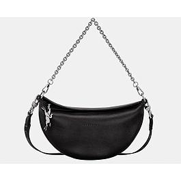 Sac Bandoulière S Smile Cuir noir - Lonchamp