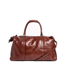 Sac de voyage en cuir  - marron - LA BAGAGERIE