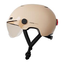 Casque vélo et trottinette - crème brillant