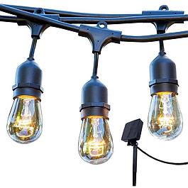 Guirlande lumineuse LED solaire - blanc chaud