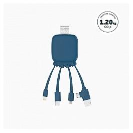 Batterie de charge multi-câbles - 3000 mAh -bleu