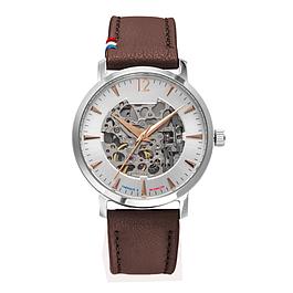 Montre automatique homme - bracelet cuir - boîter acier 39 mm