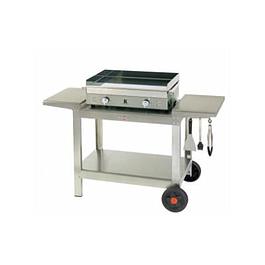 Chariot pour plancha - inox
