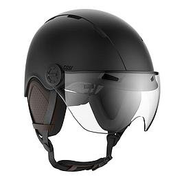 Casque vélo et trottinette avec visière - taille M - noir
