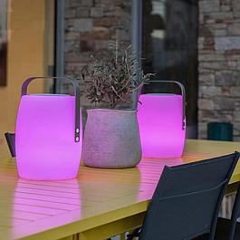 Lampe enceinte bluetooth sans fil - LED multicolore