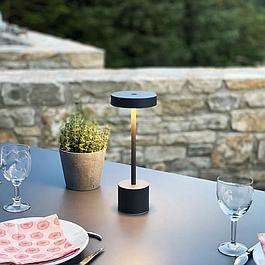 Lampe de table sans fil - gris foncé