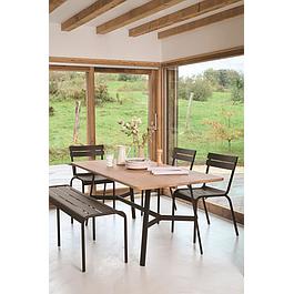 Ensemble 4 chaises - marron - FERMOB