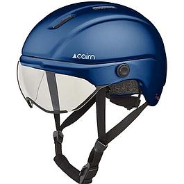 Casque vélo avec visière - taille L - bleu