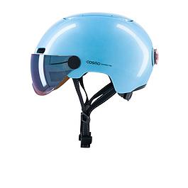 Casque vélo - technologie cosmo - bleu ciel brillant