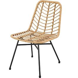 Lot de 2 chaises de jardin beige