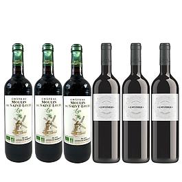Coffret découverte 6 bouteilles de rouge