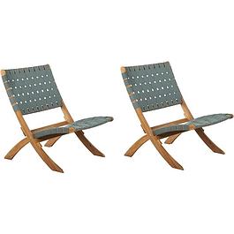 2 fauteuils de jardin - vert