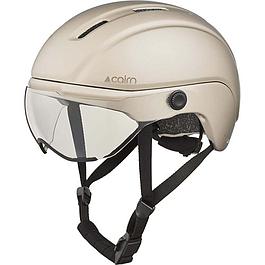 Casque vélo avec visière - beige - taille L
