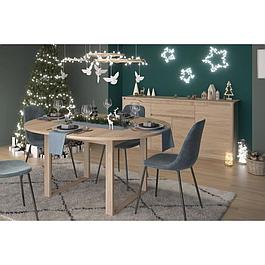 Ensemble buffet et table ronde extensible - PARISOT